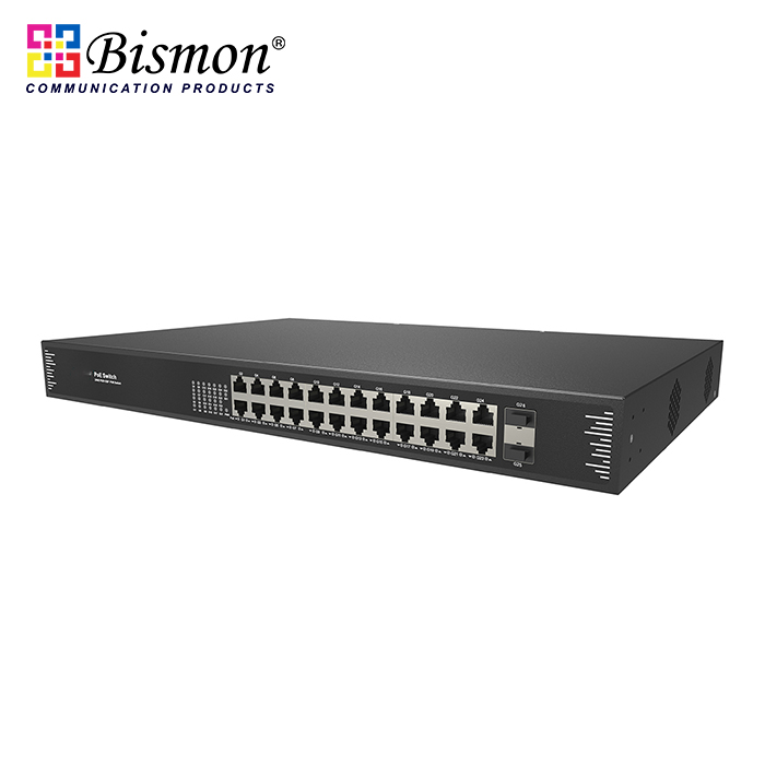 24 Port 10/100/1000M PoE+ 2xSFP slot Unmanaged Switch (400W)